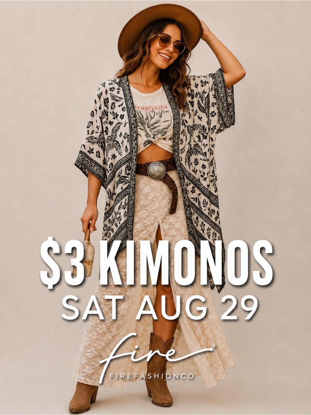 $3 Kimono THIS SATURDAY 8/29 @3:33PM CST Duster Cover Up